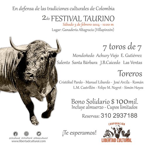 II Festival Taurino - Cundinamarca