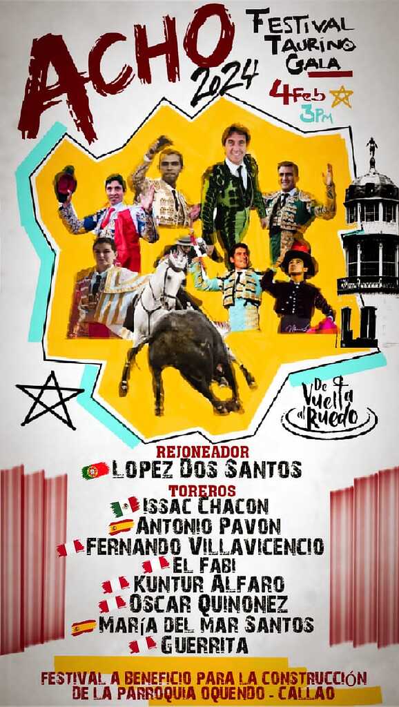 Festival taurino Acho 2024 en Rímac, Lima Toros Quinpu