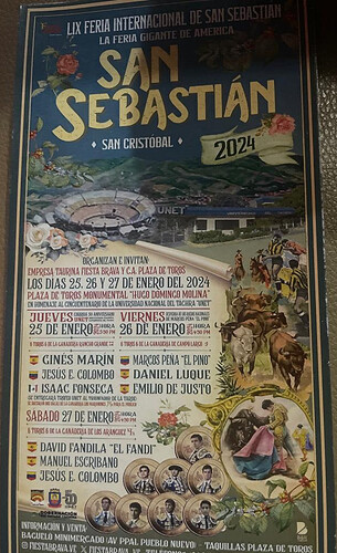 Feria San Sebastián Venezuela 2024
