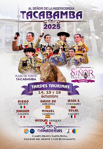 Feria del Señor de la Misericordia - Tacabamba 2025