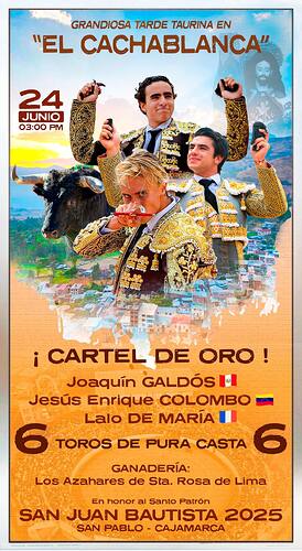 Corrida de toros San Pablo 2025