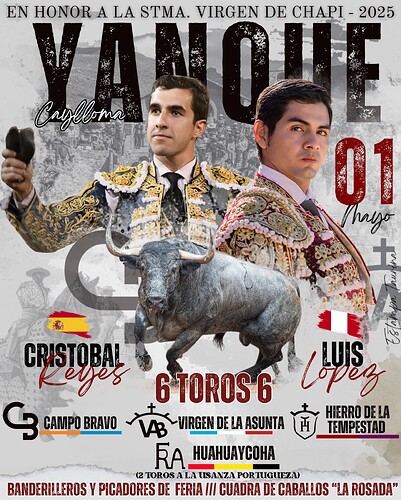 Corrida de toros Yanque 2025