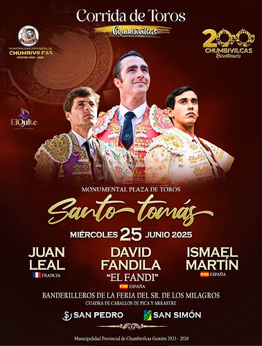 Feria taurina Bicentenario - Chumbivilcas 2025
