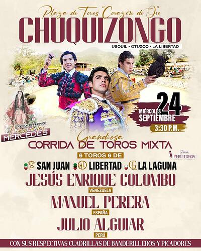 Corrida de toros - Chuquizongo 2025
