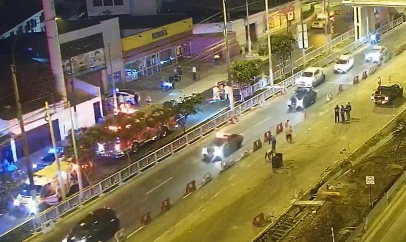 accidente vehicular ovalo monitor tambo jockey plaza bomberos